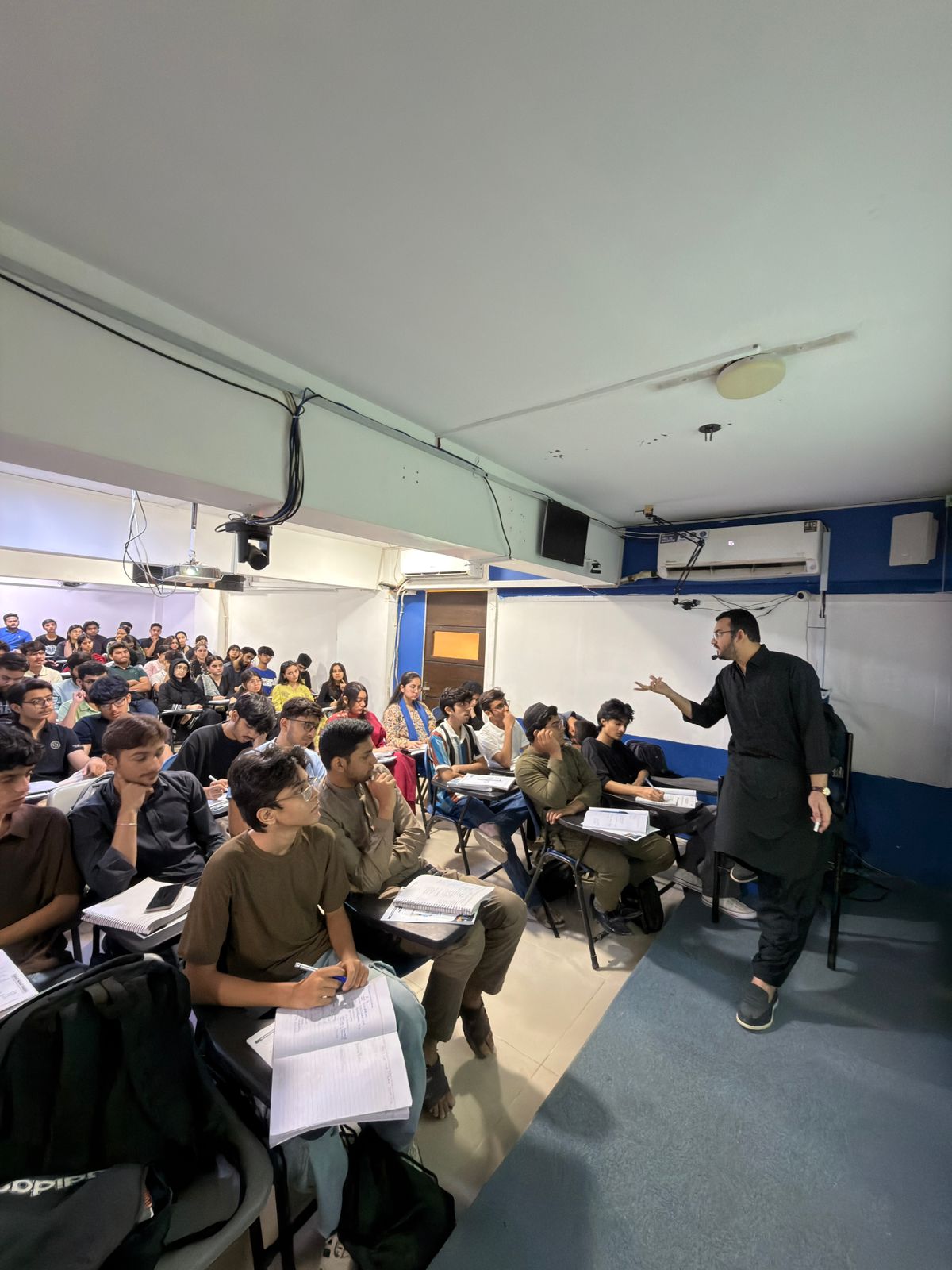 Economics students with Sir Fahad Munaf Parekh