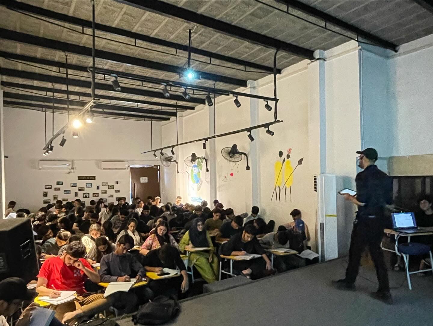 Economics students with Sir Fahad Munaf Parekh